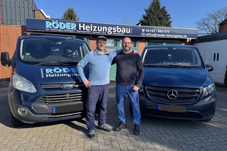 Zwillingsbrüder und Inhaber von Röder Heizungsbau in Kisdorf